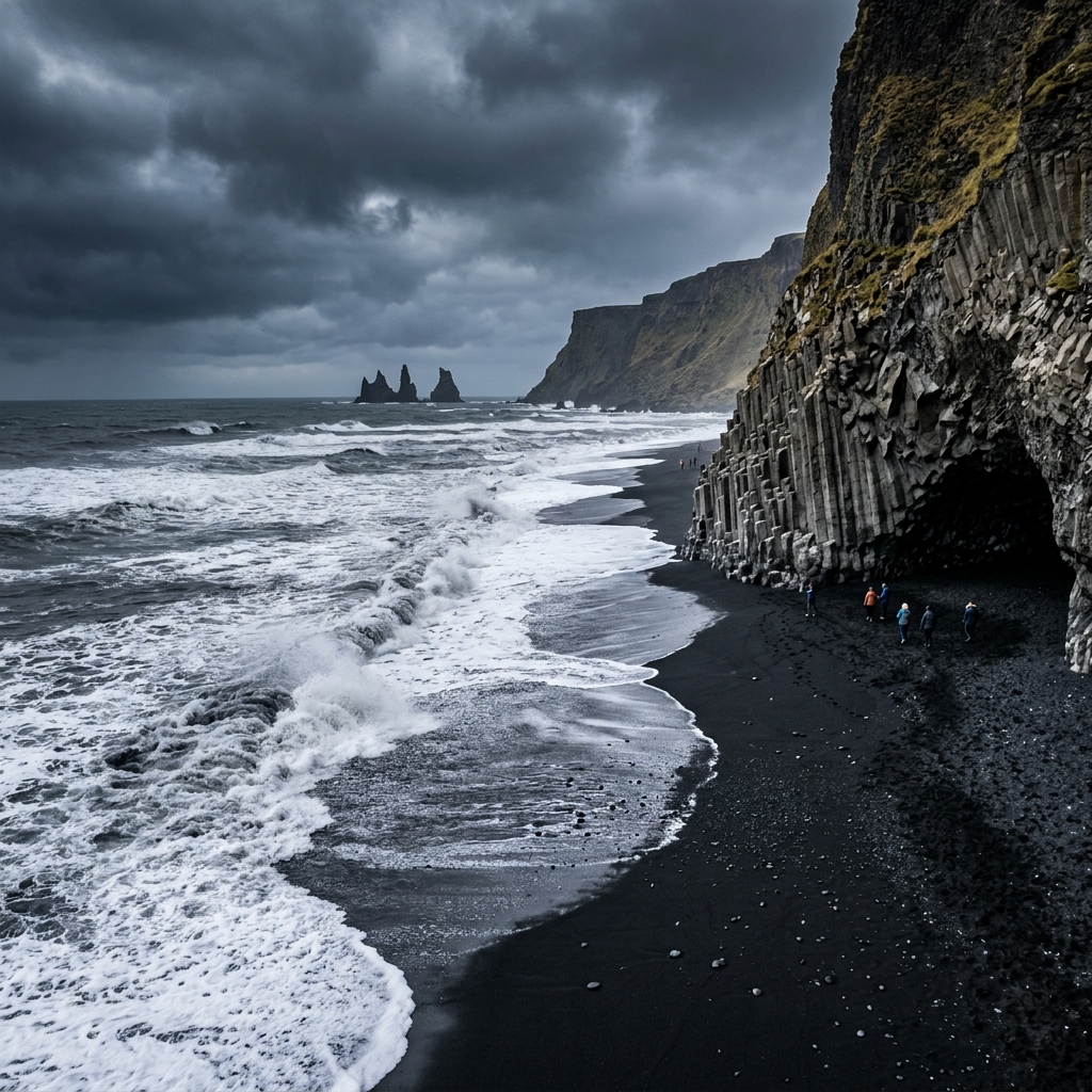 Reynisfjara, spiaggia nera